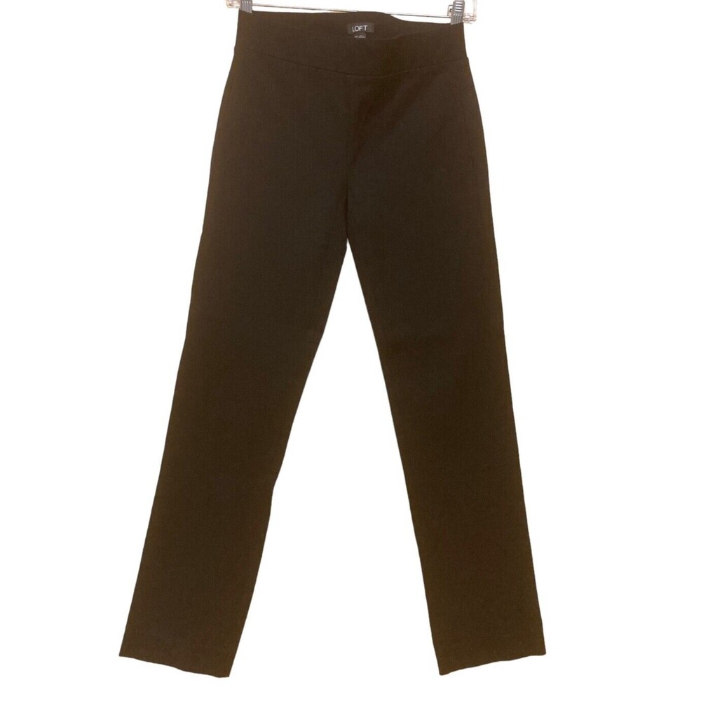 NWT Loft Pants 00T black pull on skinny corpcore leggings clean girl minimalist